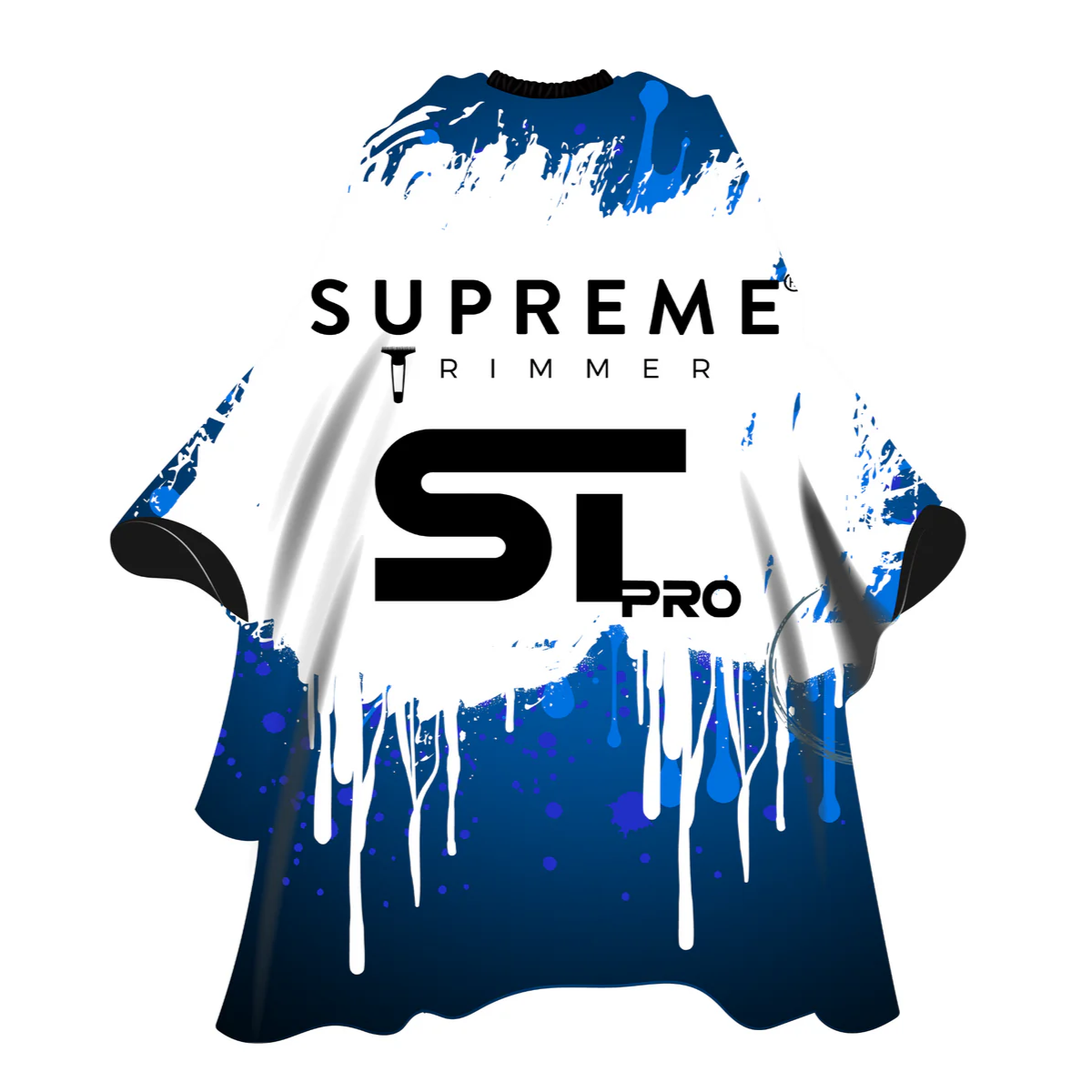 Premium Barber Cape - Blue Neon